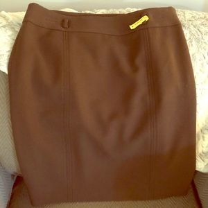 Anne Taylor Loft Brown mini dress skirt